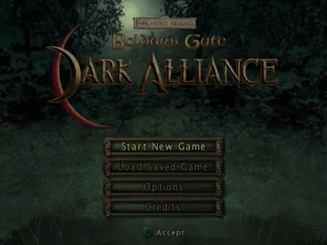 Baldur's Gate - Dark Alliance screen shot title